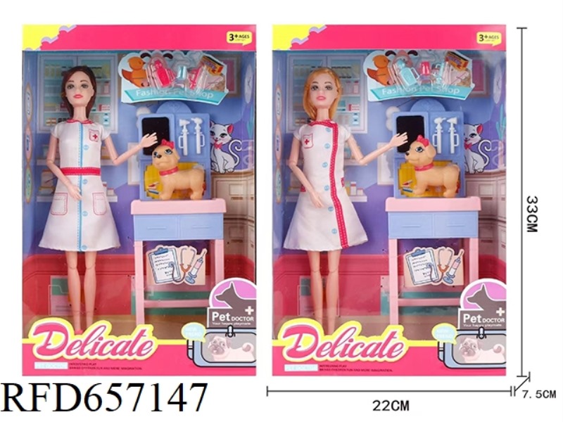 11-INCH BARBIE PET DOCTOR SET