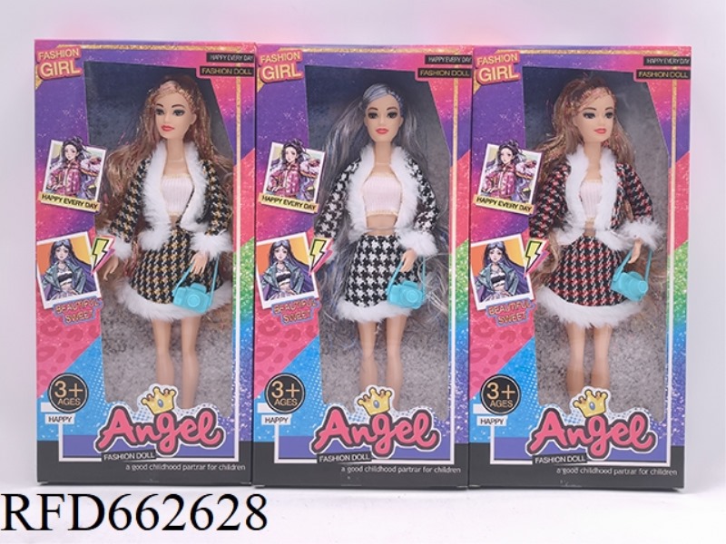 11.5-INCH 9-JOINT REAL GOLD HAIR FASHION BARBIE WITH CAMERA