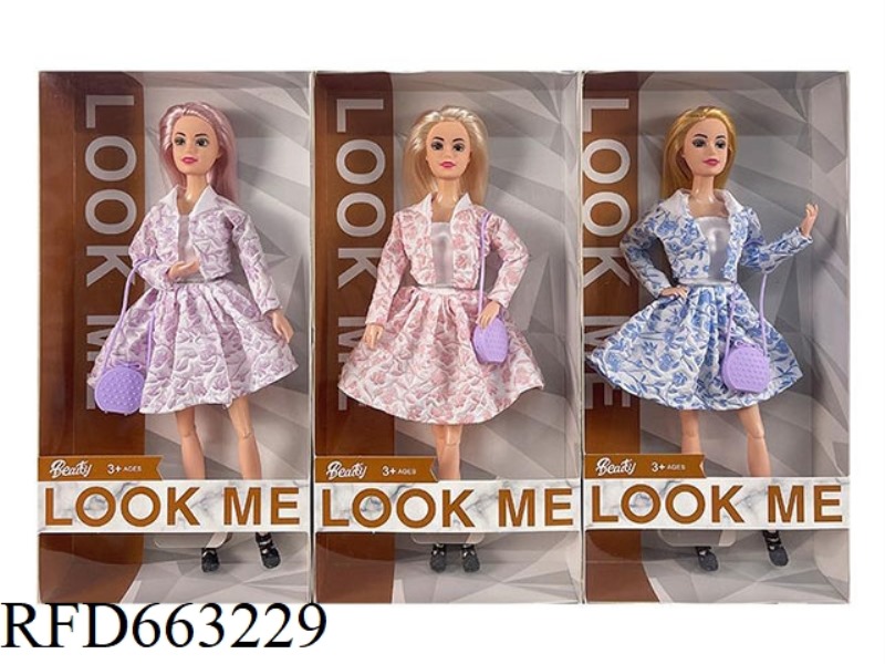 2025 NEW 11.5 INCH 11 JOINTS CASUAL SKIRT BARBIE BAG THREE RANDOM MIXED