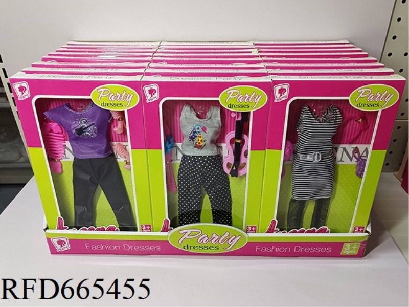 THREE BARBIE CLOTHES (30 PIECES)