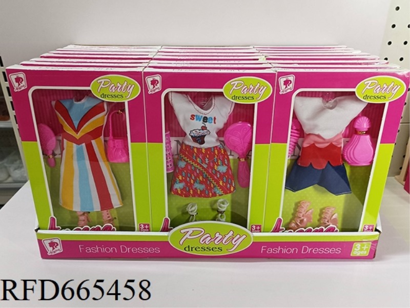 THREE BARBIE CLOTHES (30 PIECES)