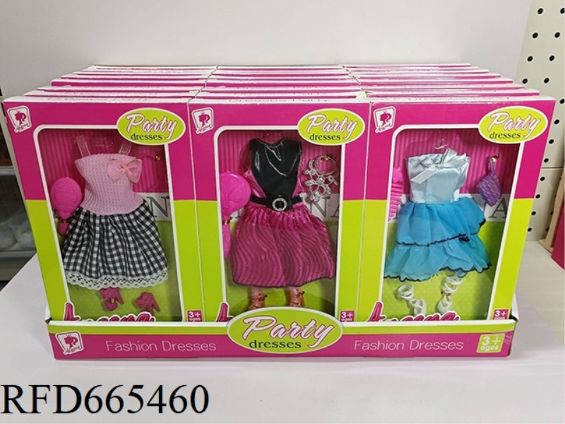 THREE BARBIE CLOTHES (30 PIECES)