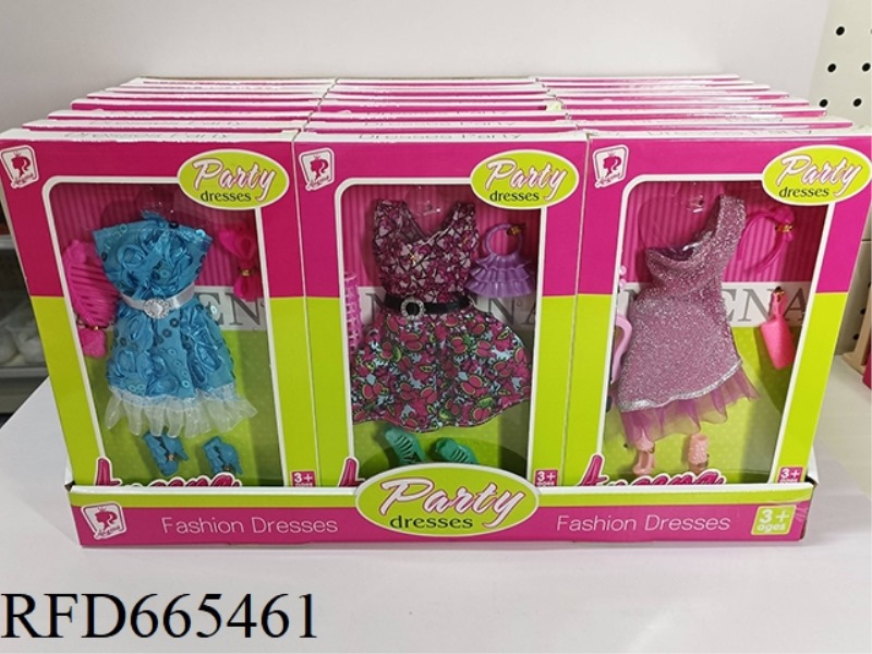 THREE BARBIE CLOTHES (30 PIECES)