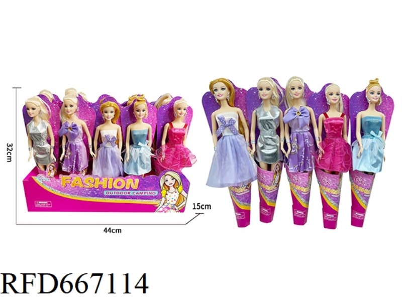 15 PIECES OF 11.5-INCH CARD DOLL SERIES
