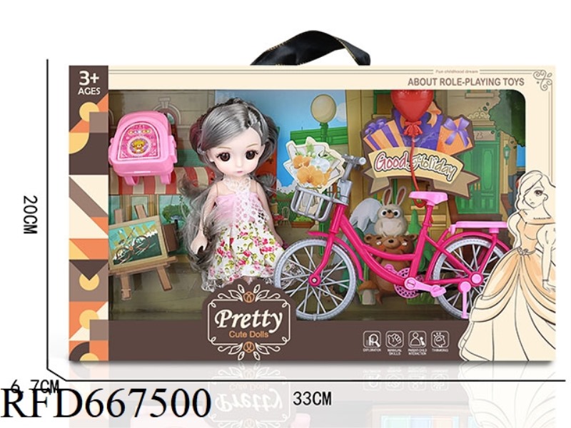 DOLL BICYCLE SET