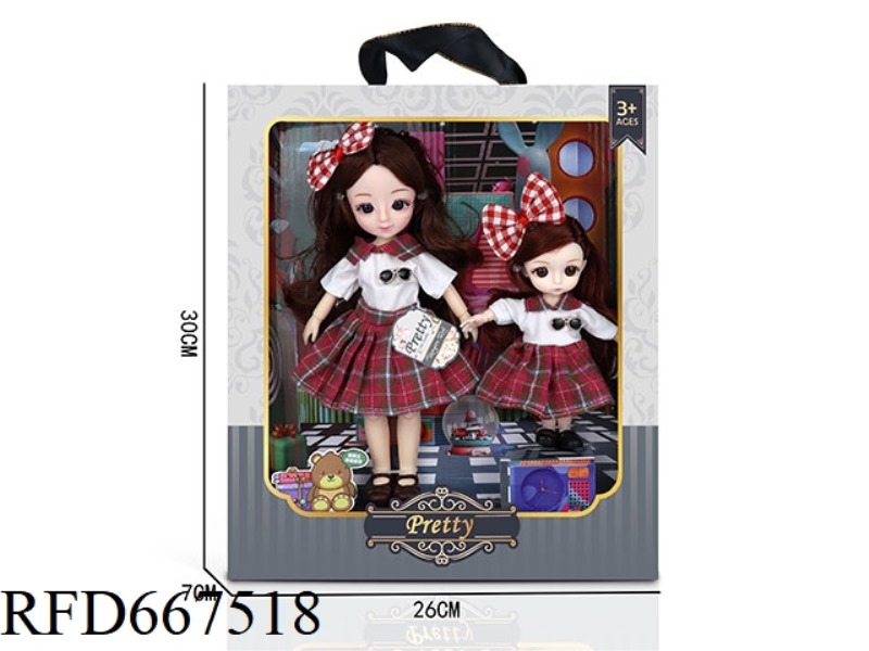 SISTERS DRESS UP AS DOLLS