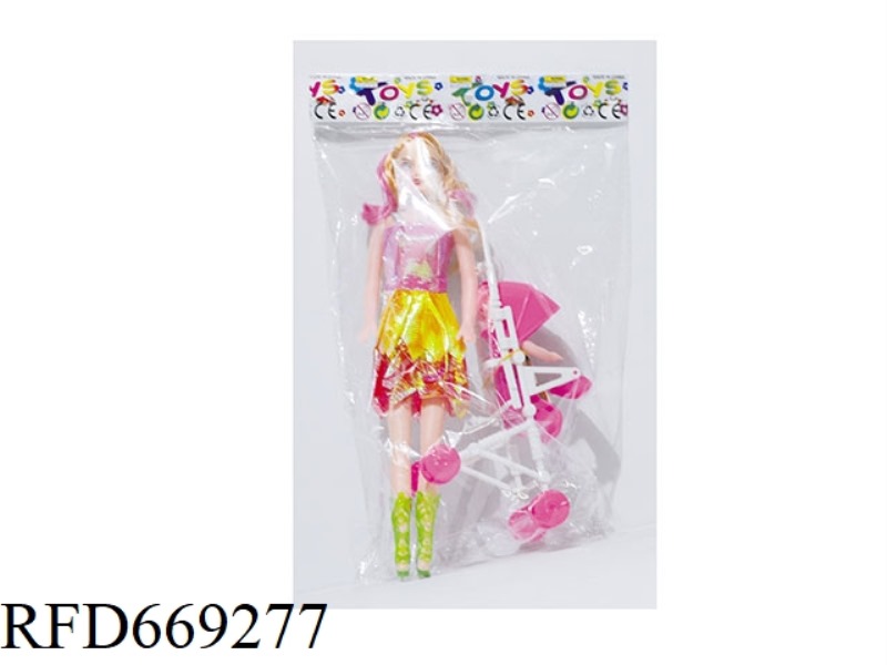 11.5 INCH EMPTY DOLL+CART