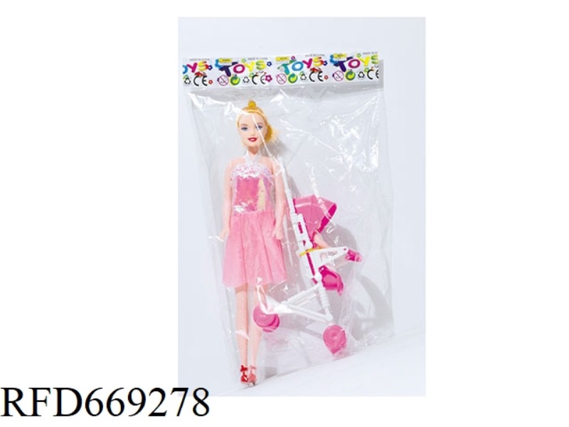 11.5 INCH EMPTY DOLL+CART