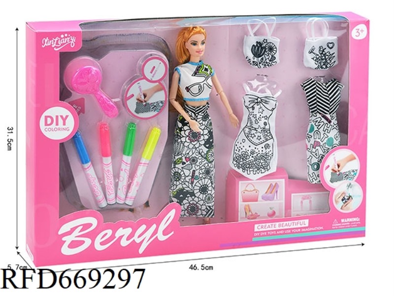 11.5 INCH BELLE REAL DOLL GRAFFITI COSTUME SET