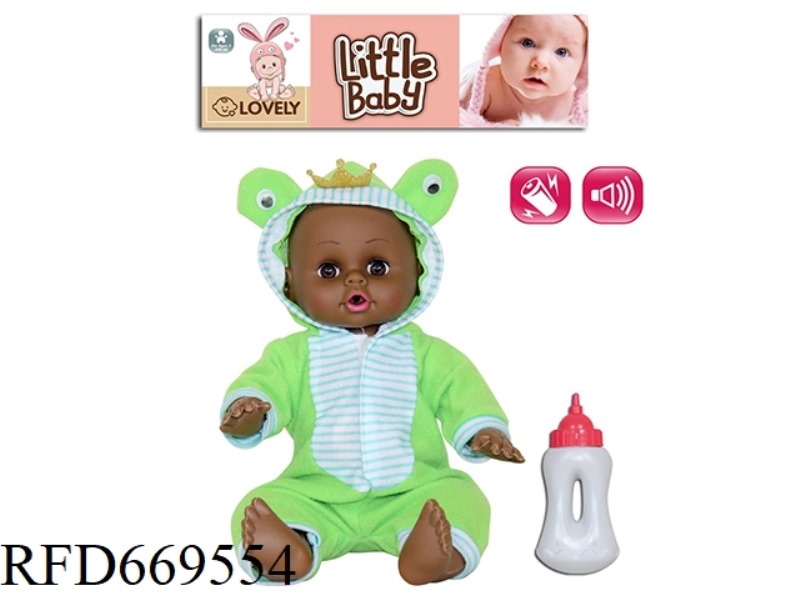 14 INCH ANIMAL DOLL WITH IC (BLACK)