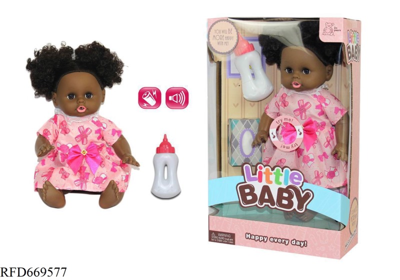 14 INCH ANIMAL DOLL WITH IC (BLACK)
