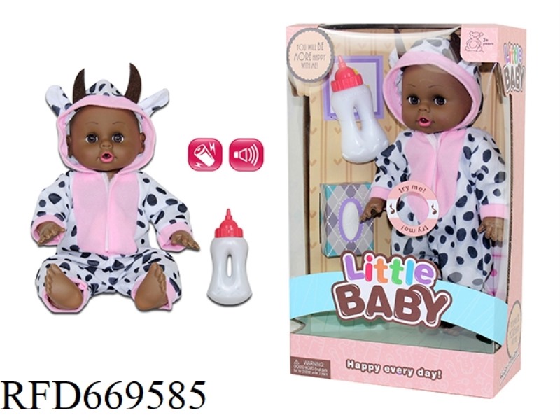 14 INCH ANIMAL DOLL WITH IC (BLACK)