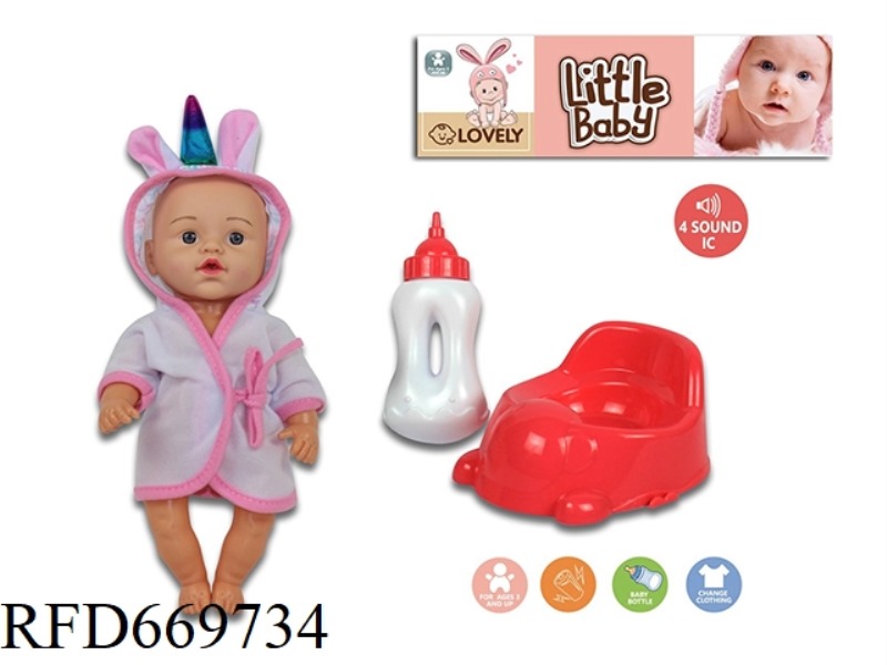 12-INCH ROBE WITH BEDPAN BOTTLE