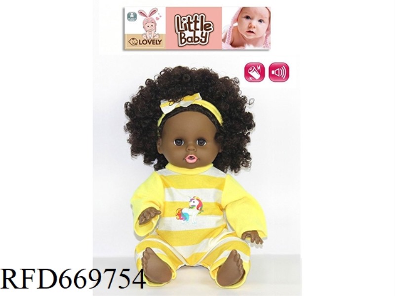 14 INCH ANIMAL DOLL WITH IC (BLACK)