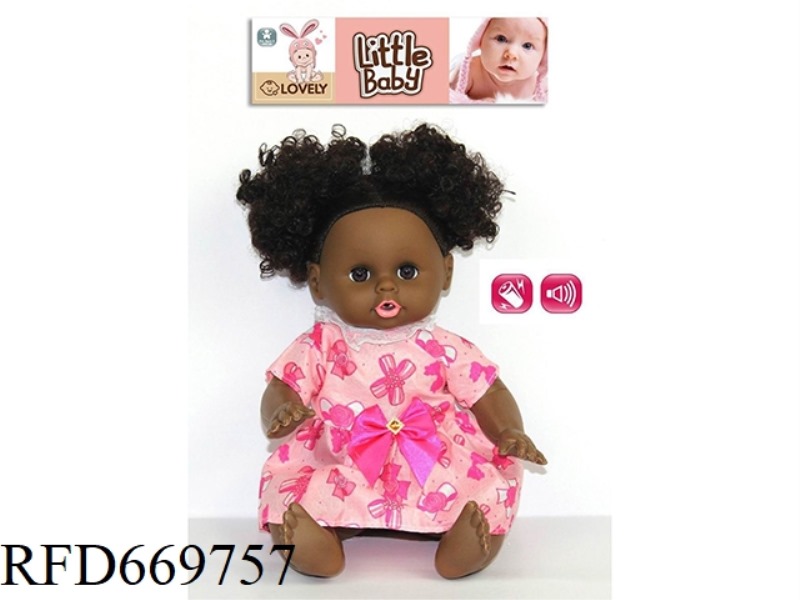 14 INCH ANIMAL DOLL WITH IC (BLACK)