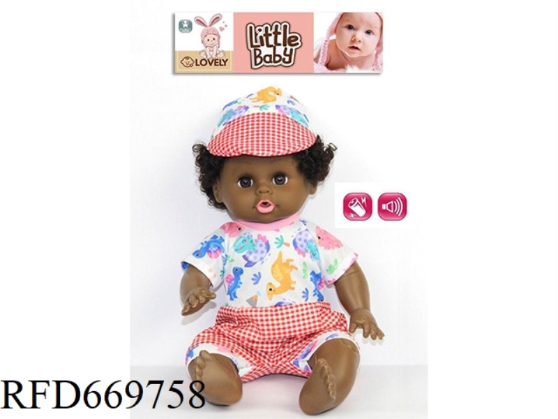 14 INCH ANIMAL DOLL WITH IC (BLACK)