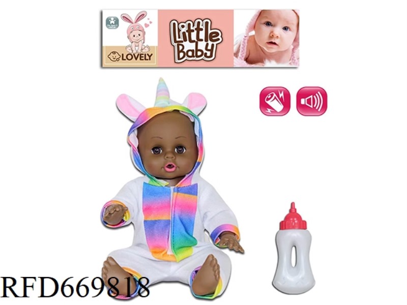 14 INCH ANIMAL DOLL WITH IC (BLACK)