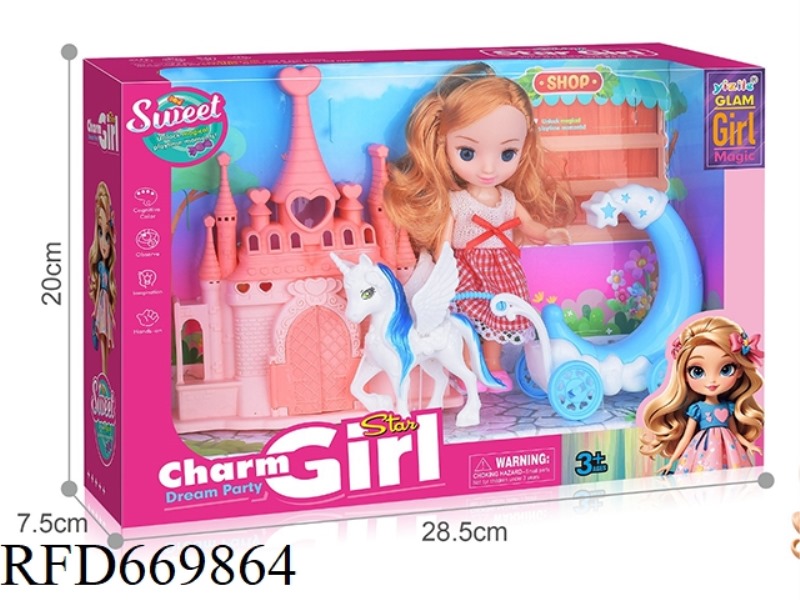 6-INCH GIRL PLAYING HOUSE