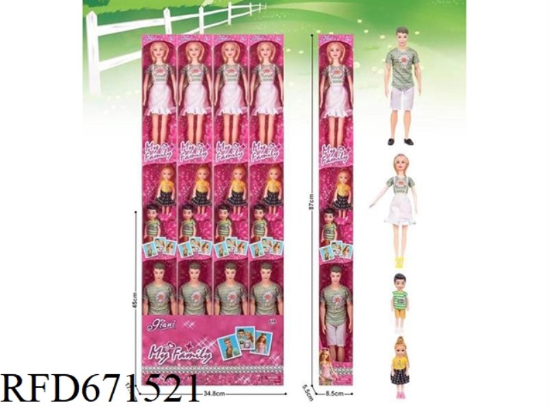 12 PIECES OF 12-INCH SMALL KELLY (FOR A FAMILY OF FOUR)
