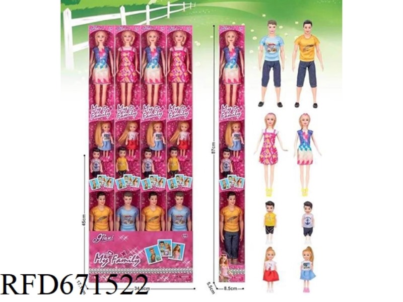 12 PIECES OF 12-INCH SMALL KELLY (FOR A FAMILY OF FOUR)