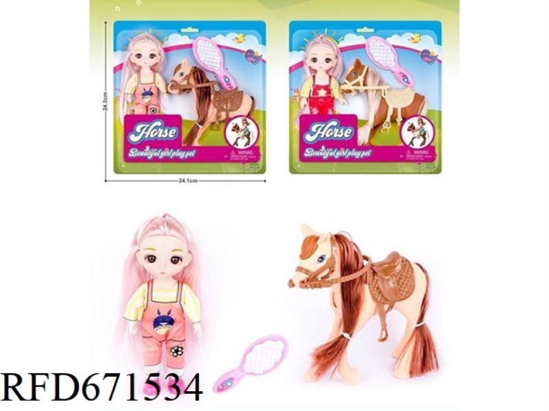 6 INCHES (14-JOINT DOLL WITH FOAL)