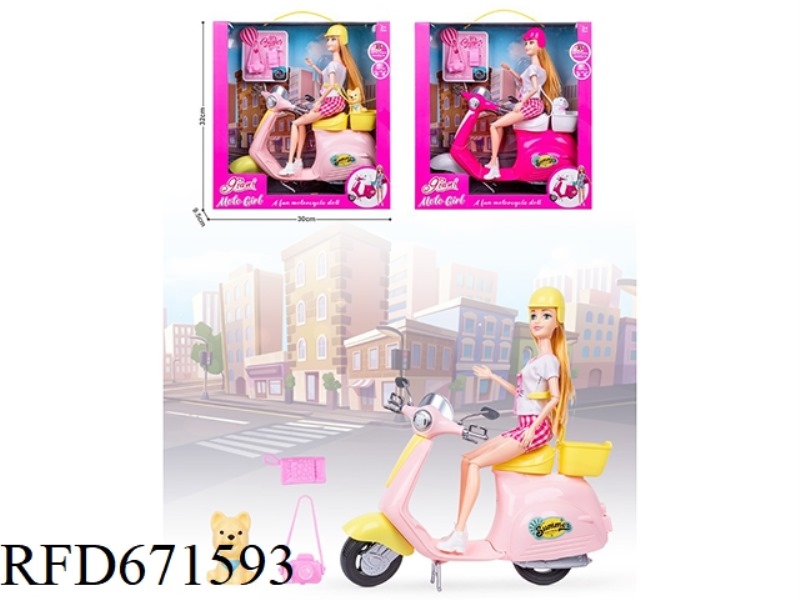 11.5-INCH REAL-LIFE BARBIE DOLL WITH PAPARAZZI CAMERA BAG