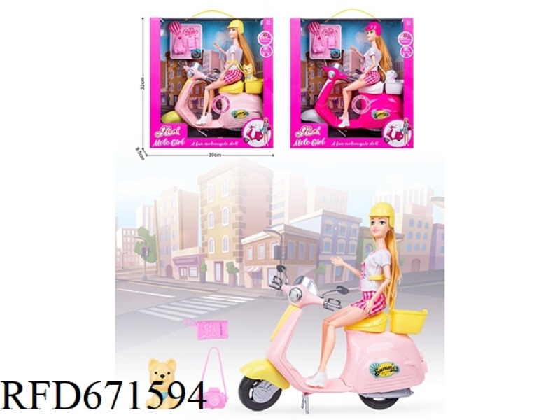 11.5-INCH REAL-LIFE BARBIE DOLL WITH MUSIC AND A PAPARAZZI CAMERA BAG