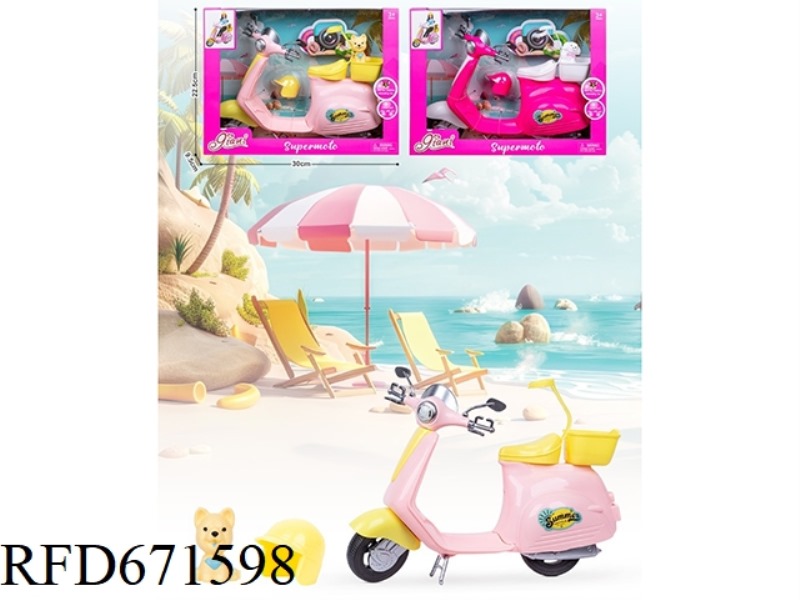 BARBIE DOLL MOTORCYCLES CARRY PAPARAZZI