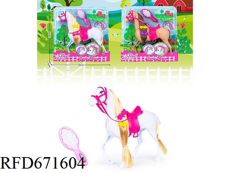 BARBIE HORSE WITH A COMB