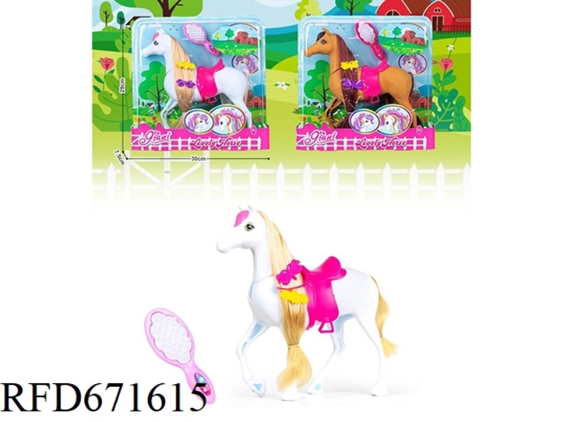 BARBIE HORSE WITH A COMB