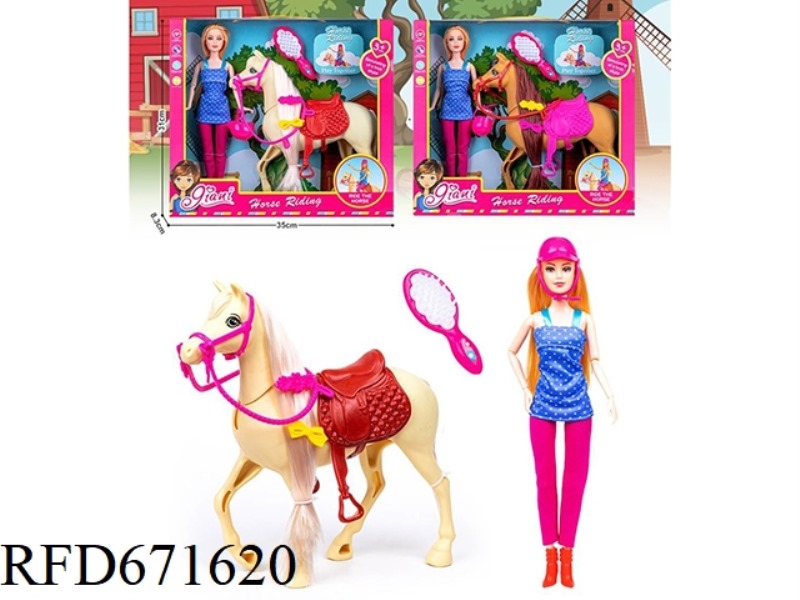 11.5-INCH BARBIE WITH COLT AND COMB