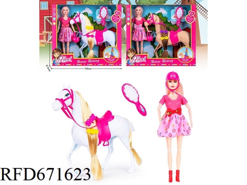 11.5-INCH BARBIE WITH COLT AND COMB