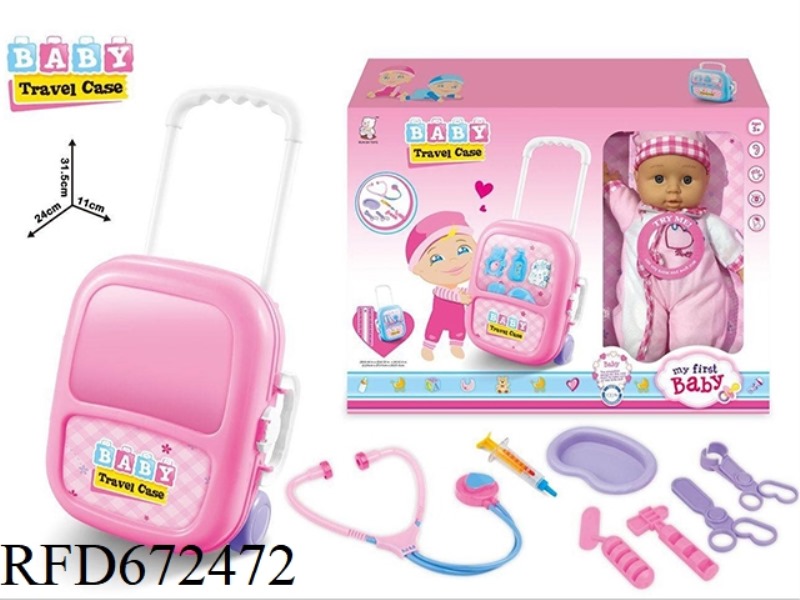 12-INCH DOLL IC WITH SUITCASE HOUSE SET WITH ACCESSORIES