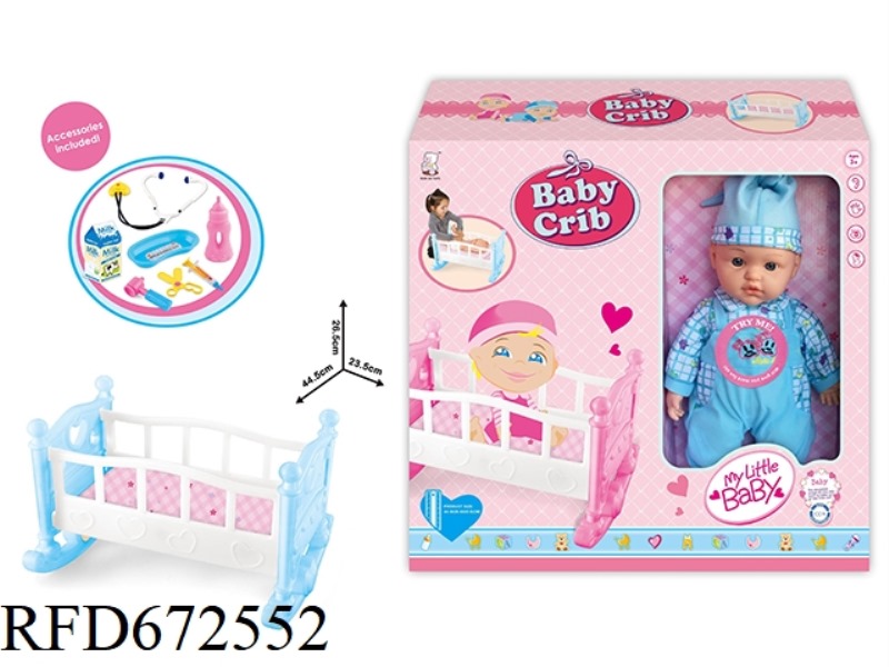 16 DOLL IC PLAY HOUSE SET BED WITH ACCESSORIES