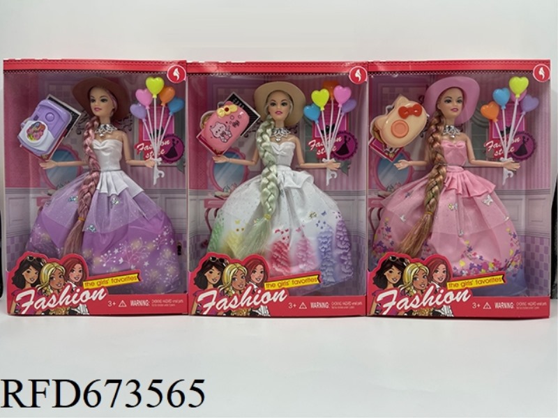 11.5-INCH FULL-LENGTH 9-JOINT LONG BRAIDED DOLL