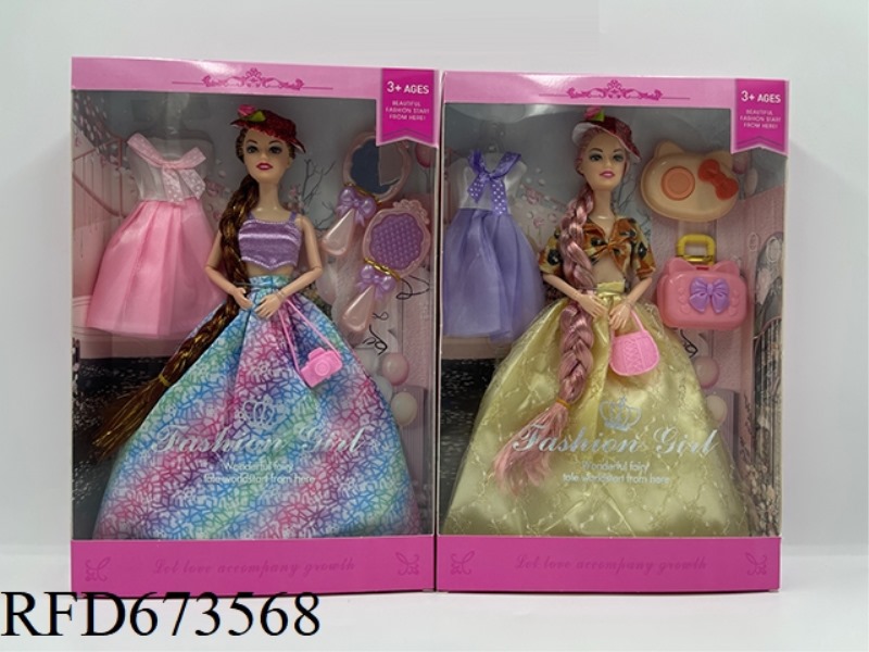 11.5-INCH FULL-LENGTH 9-JOINT LONG BRAIDED DOLL