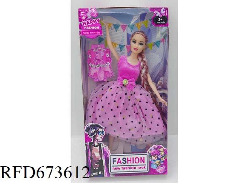 11.5 INCH 9 JOINTS (FOOT STRAP JOINTS) BARBIE DOLL