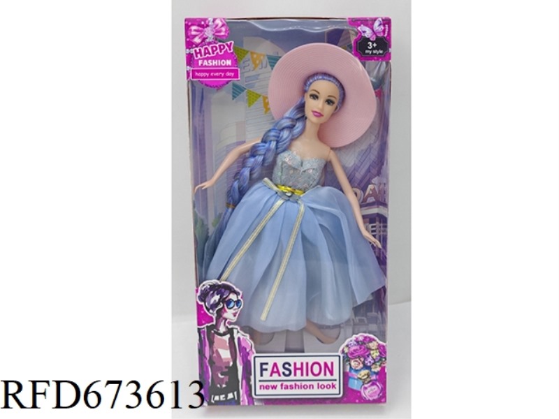 11.5 INCH 9 JOINTS (FOOT STRAP JOINTS) BARBIE DOLL