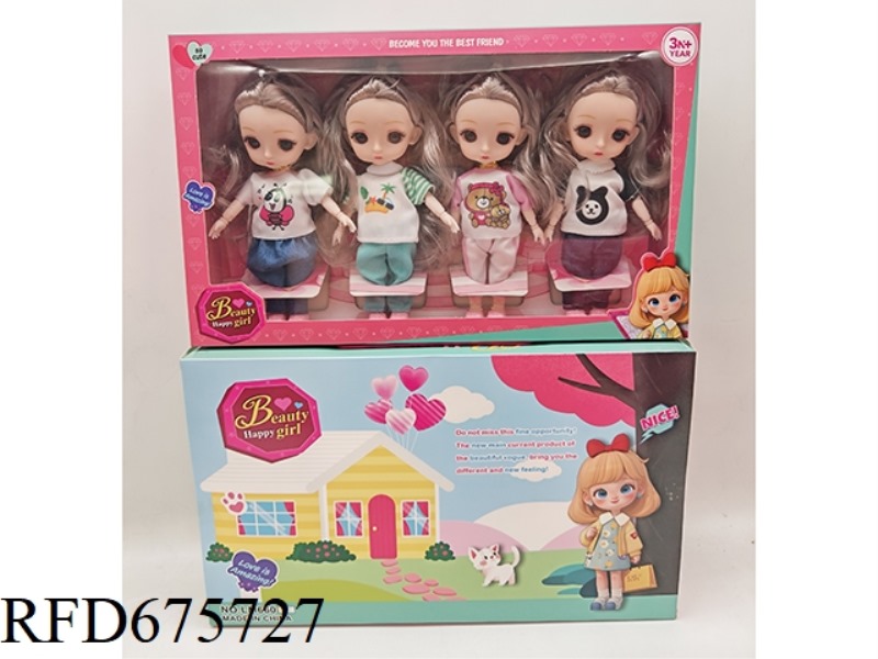 6-INCH 3D EYE 12-JOINT REAL FASHION DOLL