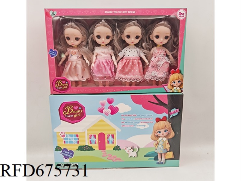 6-INCH 3D EYE 12-JOINT REAL FASHION DOLL