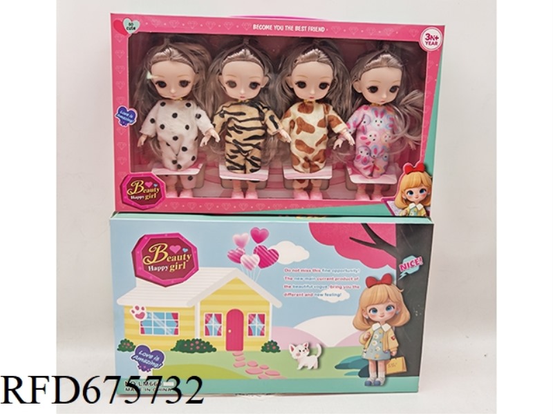 6-INCH 3D EYE 12-JOINT REAL FASHION DOLL
