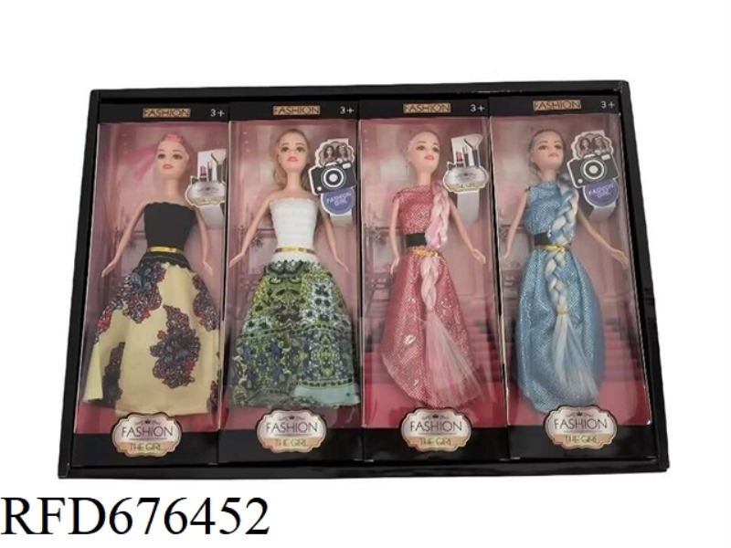 11-INCH LIVE HAND BARBIE DOLL 4PCS