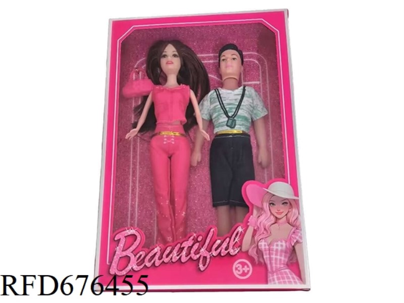 11-INCH JOINT BARBIE DOLL + 11-INCH EMPTY MALE BARBIE