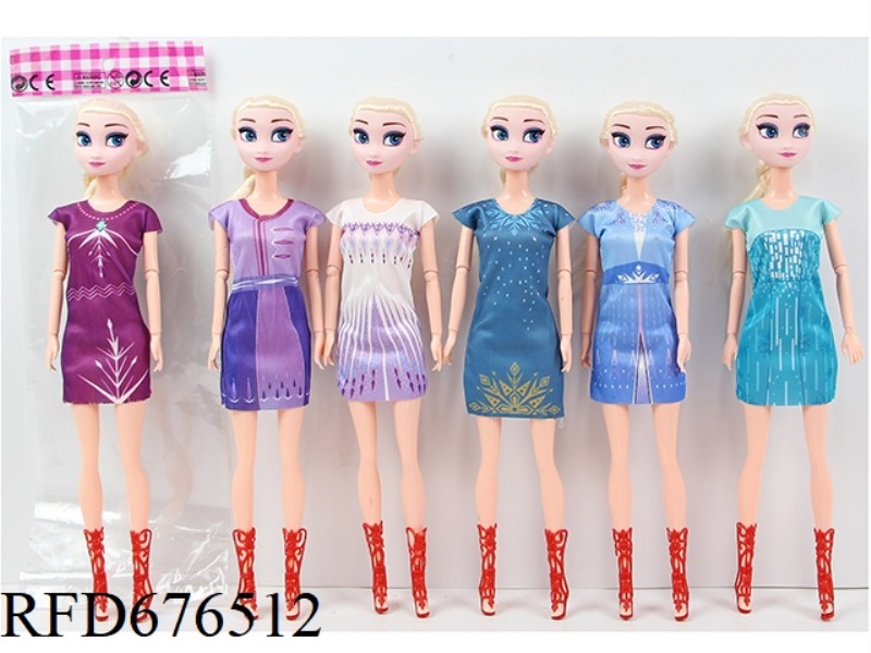11.5 INCHES, 9 JOINTS, 30 CM, SOLID BODY, COLOR-PRINTED EYES, FASHIONABLE LONG WHIP, ICE PRINCESS, M