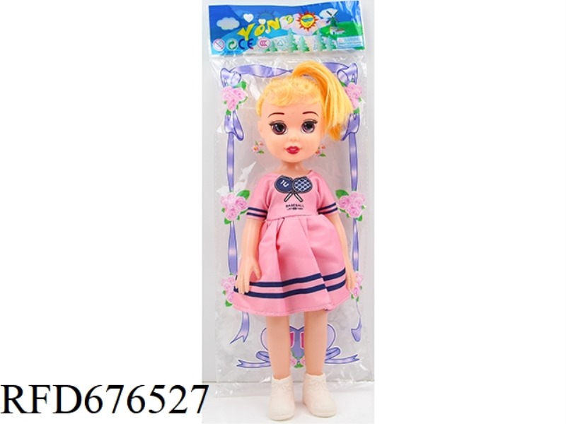 10-INCH, 5-JOINT, 29 CM, BARE-BODY, COLOR-PRINTED EYES, STRAIGHT FEET, FAT GIRL DOLL, MIXED IN MULTI