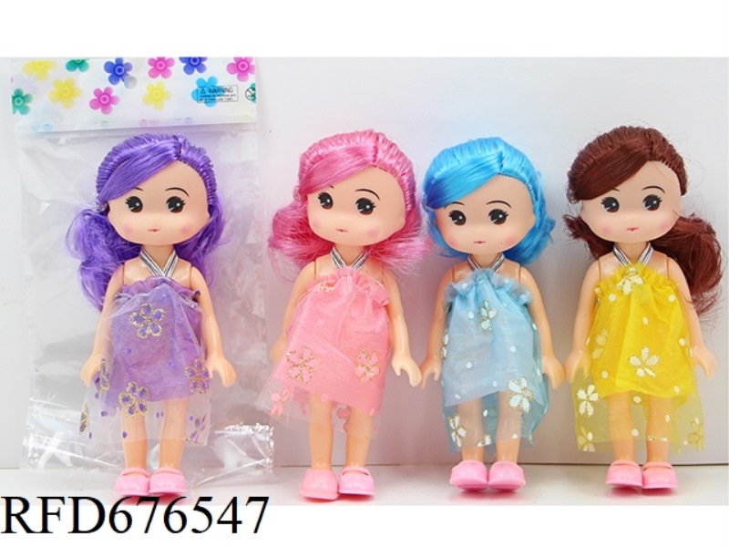 A MIX OF FOUR STYLES OF 6-INCH, 5-JOINT, 15-CM SOLID, COLOR-PRINTED, FASHIONABLE AND HIGH-QUALITY GI
