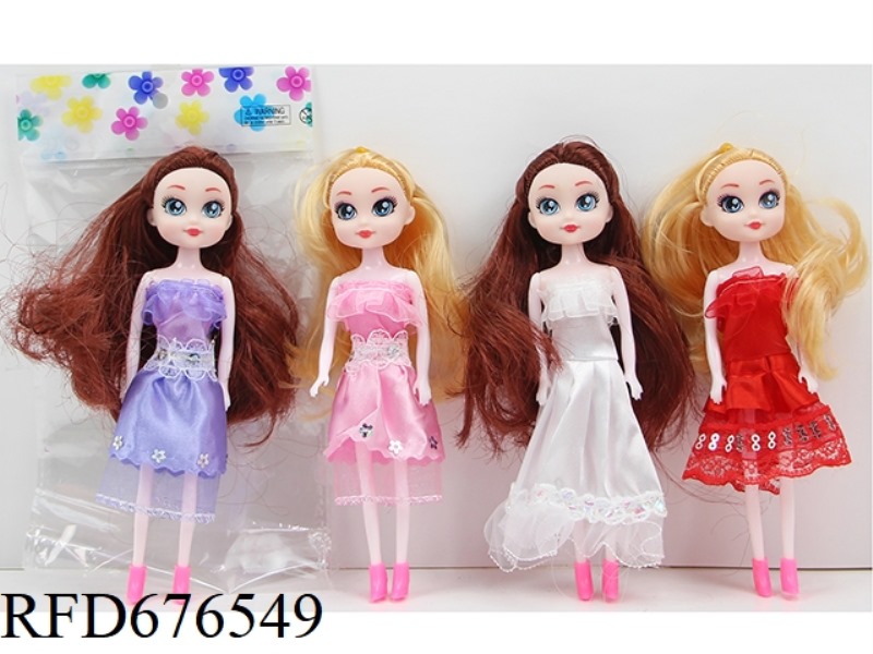 A 7-INCH 5-JOINT, 16CM SOLID, COLOR-PRINTED, HIGH-QUALITY, FASHIONABLE AND TRENDY DOLL WITH MULTIPLE