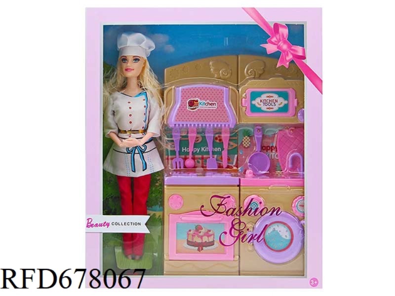 11.5-INCH 9-JOINT REAL CHEF WITH KITCHEN SET