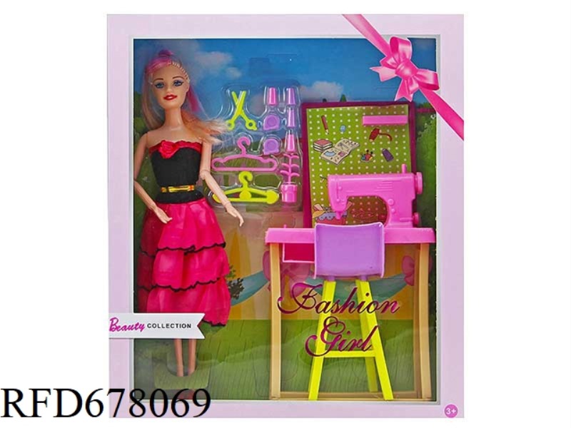 11.5-INCH 9-JOINT SOLID FASHION BARBIE WITH A TRAM SUIT