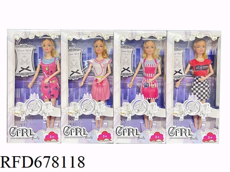 THEME DRAG SERIES: 11.5-INCH 9-JOINT FASHIONABLE BODY-HUGGING BARBIE.